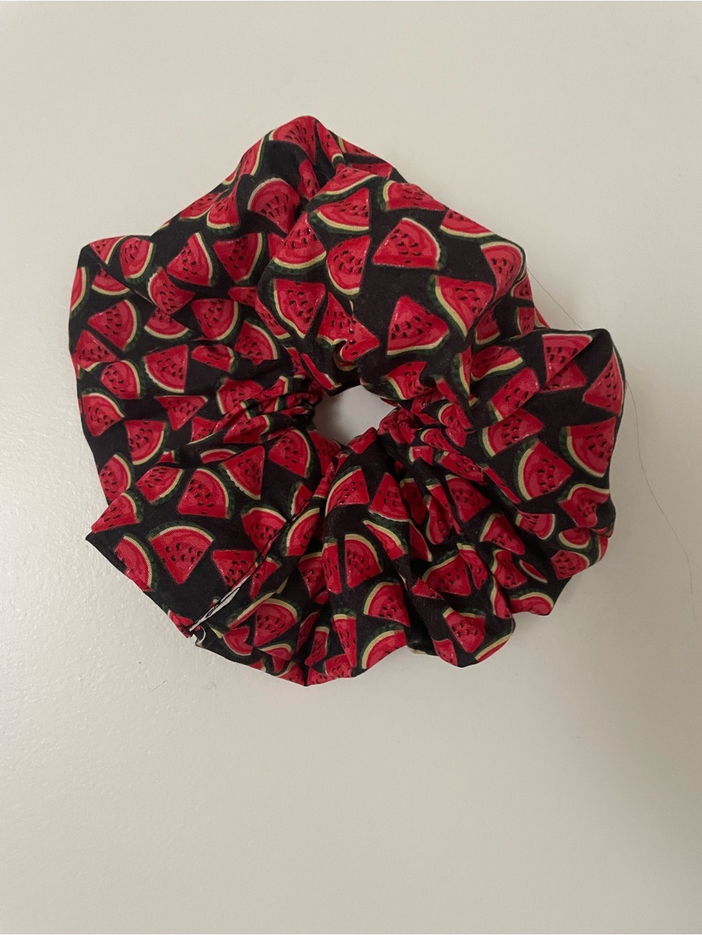 Jumbo scrunchie! Handmade watermelon 🍉 print scrunchie.